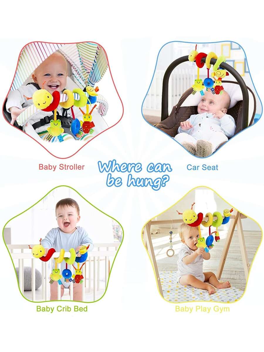 Christmas Decoration Baby Crib Hanging Rattles Toys Car Seat Toy Soft