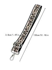 Fashionable Leopard Print & Color Blocking Thickened Adjustable Shoulder Strap For Shoulder Crossbody And Water Bottle Strap Multipurpose Use - Gold - View 7