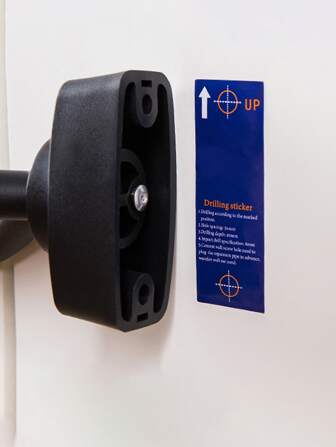 1 st. Svart Metall Väggmonterad Gitarr Galge Med Justerbar Krok