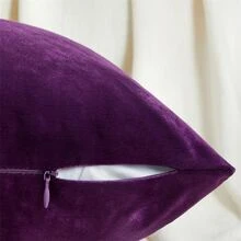 1 Peça Sólido Capa De Almofada Sem Enchimento , Veludo Fronha De Travesseiro Para Sofá , Casa Decoração