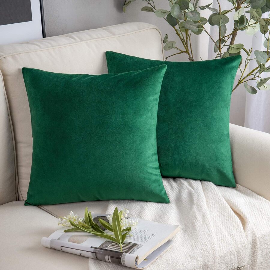 1 Miếng màu trơn Vỏ đệm không cần chất độn , Nhung Vỏ gối Đối với Sofa , Nhà  Đồ trang trí