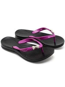 Women Flip-Flops - 紫紅色 - 查看 1