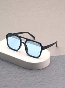 1 Miếng Hiện đại Khung hình học Của phụ nữ Kính thời trang - màu đen - Xem 2