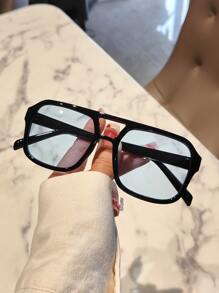 1 Miếng Hiện đại Khung hình học Của phụ nữ Kính thời trang - màu đen - Xem 1