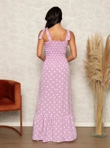 Women Dresses - 紫丁香色 - 查看 2