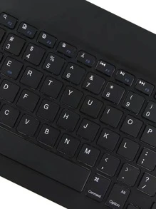 Teclado Bluetooth universal tableta inalámbrica portátil mini teclado ultrafino - Negro - Ver 4