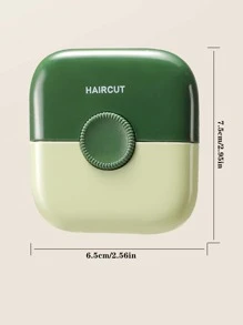 1pc Dual Purpose Hair Trimming & Bangs Cutting Comb, Prevent Hair Damage - Green - View 2