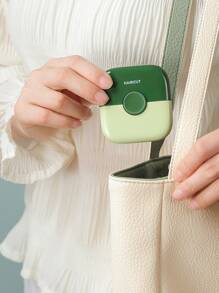 1pc Dual Purpose Hair Trimming & Bangs Cutting Comb, Prevent Hair Damage - Green - View 5