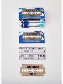 Dorco Razor Pack 10 Blades - Silver - View 3