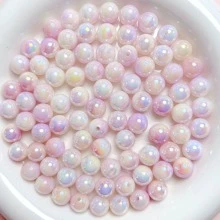 1pack Simple PMMA DIY Acrylic Beads For Women For DIY Jewelry Making - AB color round beads - View 5