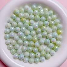 1pack Simple PMMA DIY Acrylic Beads For Women For DIY Jewelry Making - AB color round beads - View 8