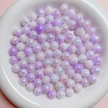 1pack Simple PMMA DIY Acrylic Beads For Women For DIY Jewelry Making - AB color round beads - View 7