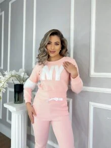 Women Two-piece Outfits - Hồng - Xem 4