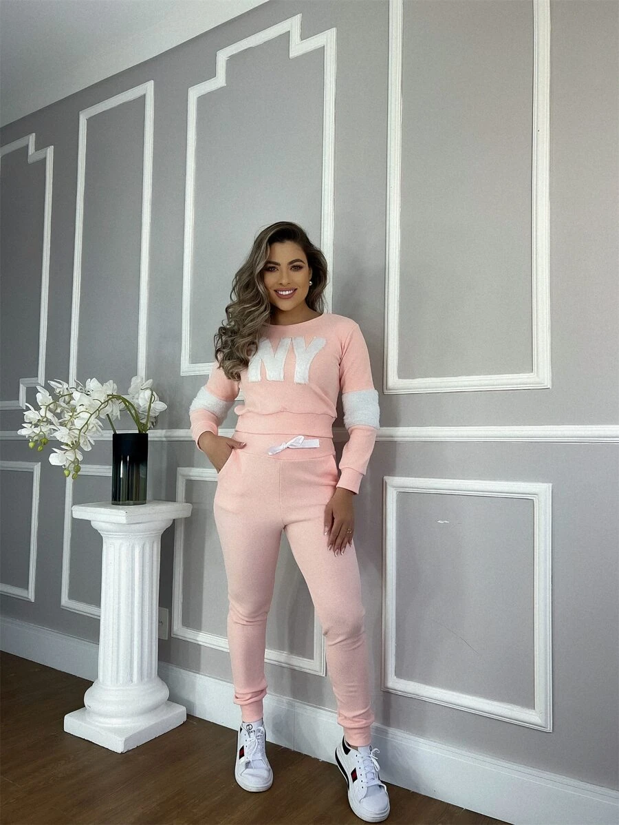 Women Two-piece Outfits - Hồng - Xem 1