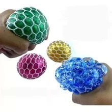 6 Pieces Squishy Slime Brain Anti-Stress Ball - Black - View 1