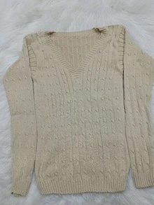 Women Sweaters - Màu Mù tạt vàng - Xem 6