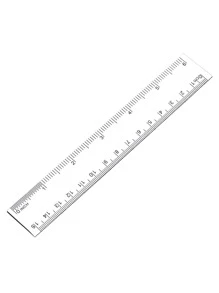 1 Paquete de reglas de plástico rectas transparentes con centímetros y pulgadas, de 5.9 pulgadas/7.8 pulgadas/11.8 pulgadas, herramienta de medición acrílica para estudiantes, escuela y oficina - Blanco - Ver 8