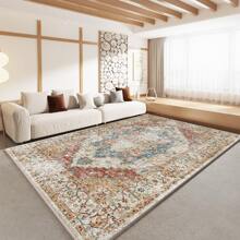 1入組人造羊絨材質輕奢簡約時尚客廳地毯 - 米色 - 查看 1