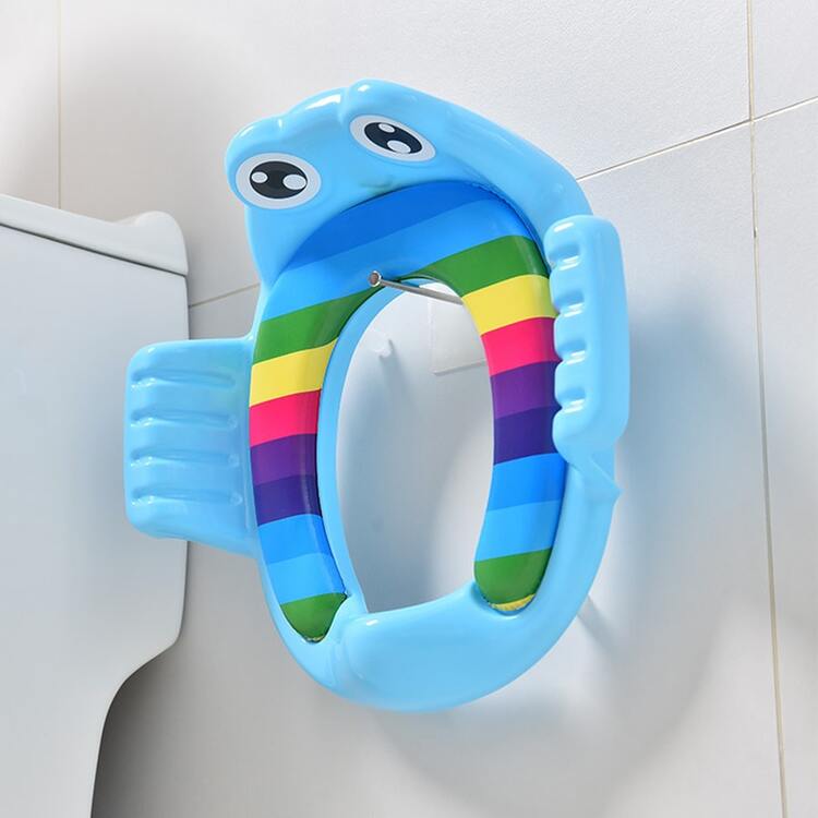 1PC Children's toilet seat for baby boys and girls Toilet seat for household large child assisted toilet seat - Green - View 5