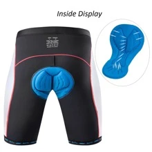 ROTTO 字母圖案漸變圖案騎行短褲 - 紅色 - 查看 4