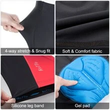 ROTTO 字母圖案漸變圖案騎行短褲 - 紅色 - 查看 5