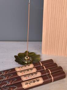 一盒家用香線，檀香和沈香香薰室內香用 - 棕色 - 查看 5