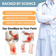 1Pair Compression Socks For Women&Men 20-30mmhg Knee High Socks, Circulation-Best Support For Medical, Running,Nursing,Athletic,Travel,Sports,Nurses,Hiking, Recovery - Dark Grey - View 9