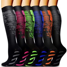 1Pair Compression Socks For Women&Men 20-30mmhg Knee High Socks, Circulation-Best Support For Medical, Running,Nursing,Athletic,Travel,Sports,Nurses,Hiking, Recovery - Dark Grey - View 8