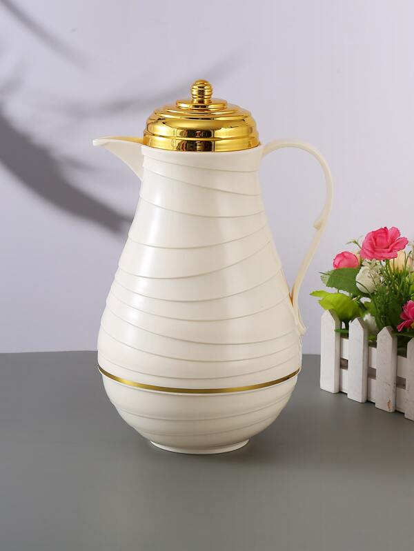 Termo de vidrio de 1000ml con funda de plástico, para bebidas calientes y frías, té, café, de vuelta a la escuela