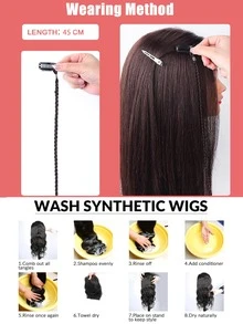 4 Piezas Trenzas De Caja Frontal Trenzas Laterales Trenzas Con Clip De Extensión De Cabello De Trenza Sintética Para Chicas Dulces Y Frescas. Conviene Para Principiantes. Realce La Imagen En Colores Blanco Té Destacado, Gris Blancuzco Destacado, Y Tonalidades De Azul Niebla Destacado - Multicolor - Ver 10
