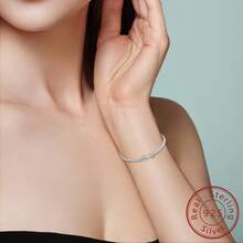Trang trí bằng đá khối Zirconia Thiết kế biểu tượng vô cực Phụ kiện tự làm bằng bạc sterling - Đồng - Xem 5