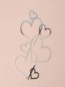 1 Miếng Rỗng Acrylic Chất liệu Phong cách tối giản Đồ trang trí Bánh Thích hợp Cho Ngày Lễ Tình Nhân Sa mạc Đồ trang trí - Bạc - Xem 2