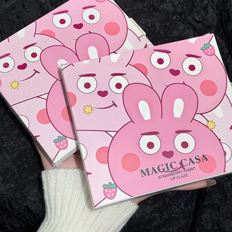 鏡子唇彩套裝,6入組持久豐滿液體口紅成套工具