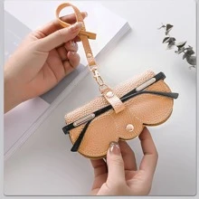Gói kính râm Hộp đựng kính di động Vỏ bảo vệ kính râm - Cà phê nâu - Xem 2