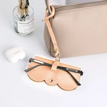 Gói kính râm Hộp đựng kính di động Vỏ bảo vệ kính râm - Cà phê nâu - Xem 5