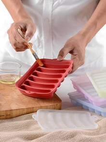 Non-Stick Silicone Sausage Mold for Homemade Hot Dogs, DIY Hot Dogs, BPA Free, Hot Dog Mold for Oven and Microwave (Yellow, 6-Cavity) - Yellow - View 4