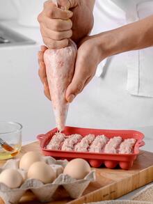 Non-Stick Silicone Sausage Mold for Homemade Hot Dogs, DIY Hot Dogs, BPA Free, Hot Dog Mold for Oven and Microwave (Yellow, 6-Cavity) - Yellow - View 5