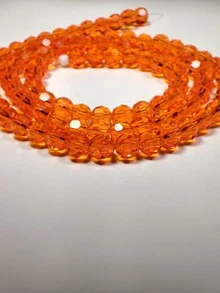 1 Dây Hạt Thủy Tinh/Dây Đeo Tay Hình Quả Cầu Pha Lê Áo, Vòng Cổ, Vòng Chân, Công Giáo, - trái cam - Xem 5