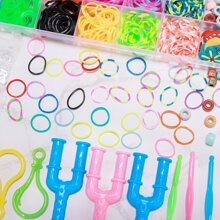 Bộ vòng tay dây cao su, Bộ vòng tay làm vòng tay cho trẻ em, Bộ vòng đeo tay làm đầy dây cao su, Bộ vòng tay khung dệt, Bộ vòng tay tình bạn dành cho bé gái Bộ quà tặng sinh nhật sáng tạo - bộ hạt - Xem 3