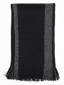 1入女性時尚多功能披肩,適用於戶外和旅行穿搭 - 黑色 - 查看 2