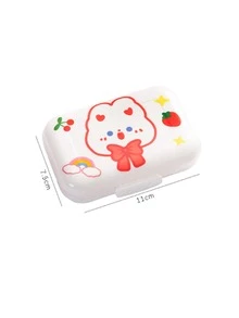 旅行藥丸收納盒,防潮藥盒,便攜適用於日常使用 - 白色 - 查看 4