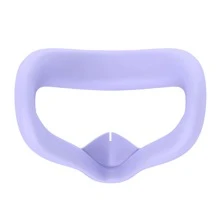 3 piezas de silicona asa Funda & Mascarilla & Funda compatible con realidad virtual 2 - Morado - Ver 3