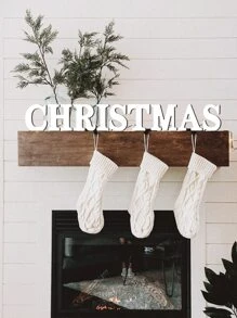 1pc Letter-Shaped Decorative Ornament For Home, Birthday Party, Diy Painting, Wedding Or Gathering Table Decoration Best Gifts Birthday Graduation - White - View 9