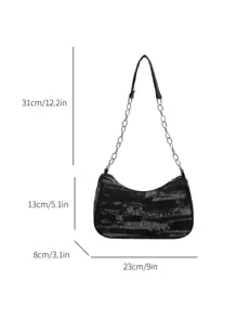 Fashion Jean Chain Shoulder Bag, All-Match Bag, Perfect For Cow Girl - Multicolor - View 3