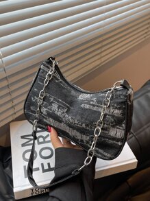 Fashion Jean Chain Shoulder Bag, All-Match Bag, Perfect For Cow Girl - Multicolor - View 4