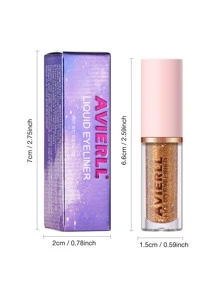 AVIERLL Eyeliner de Purpurina de 10-Colores, Eyeliner colorido impermeable y duradero de larga duración con brillo y secado rápido sin manchar para una fácil coloración del ojo (Color 08 # 1 pieza)