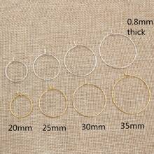 50pcs Earrings Circle Hoops Wire DIY Jewelry Making Accessories