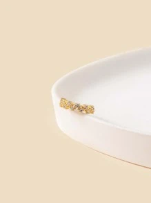 1 Peça De Piercing De Nariz De Zircônia Cúbica Incrustada Em Cobre Para Mulheres, Precisa Perfurar O Buraco
