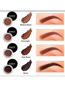 GENESIS COMETICS Double Pomade Saniye Eyebrow Gel With Brush M250 - Gray Black - 查看 4