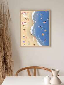 Tranh vẽ bãi biển sân chơi tự làm tranh kim cương nhựa hoạt hình tác phẩm nghệ thuật trang trí nhà thủ công mặt dây chuyền kim cương tròn đầy sáng tạo quà tặng thêu chữ thập - Nhiều màu - Xem 2